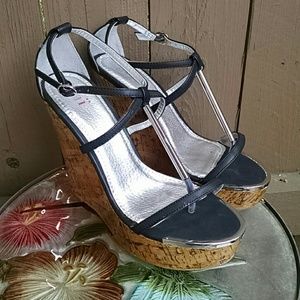 Shi by Journeys cork wedges